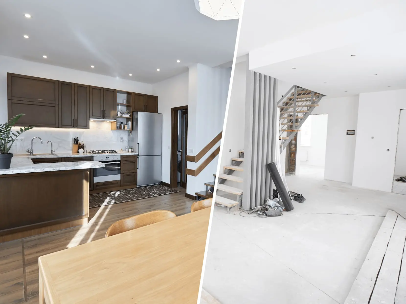 Projet de rénovation avant/après